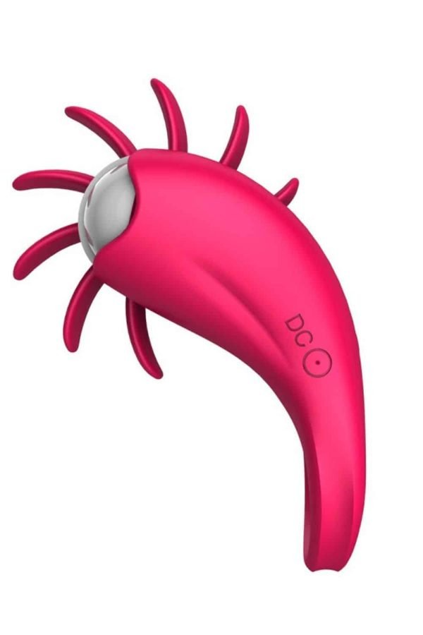 Anel Peniano Vibratório com Rotação de Língua Estimulador de Clitóris - Rosa - Image 4