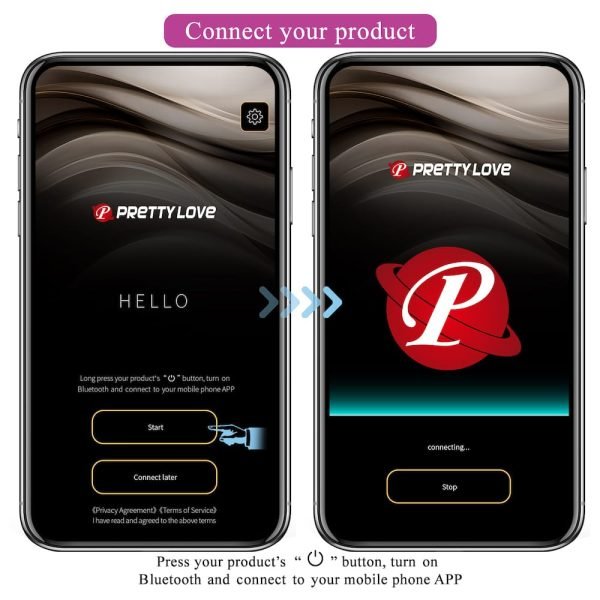 Pretty love August - Vibrador para casal recarregável com 12 modos de vibração por controle bluetooth - Image 13