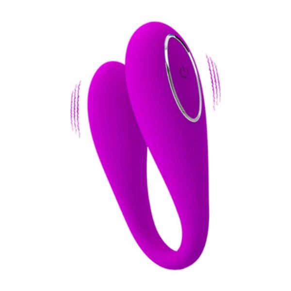 Pretty love August - Vibrador para casal recarregável com 12 modos de vibração por controle bluetooth - Image 3