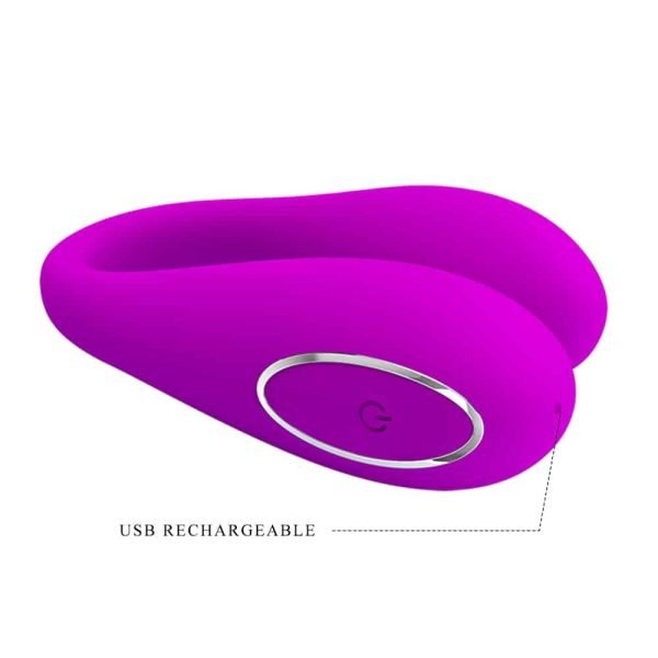 Pretty love August - Vibrador para casal recarregável com 12 modos de vibração por controle bluetooth - Image 10