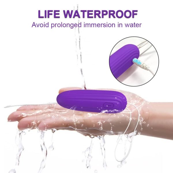 Vibrador Bullet de Longa Distância Controle via aplicativo com 9 modos de vibração - Roxo - Image 7
