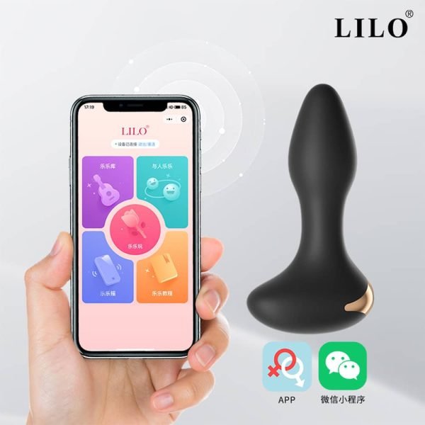 Plug anal com 10 modos de vibração,possui controle remote com APP, pelo smartphone - Image 2
