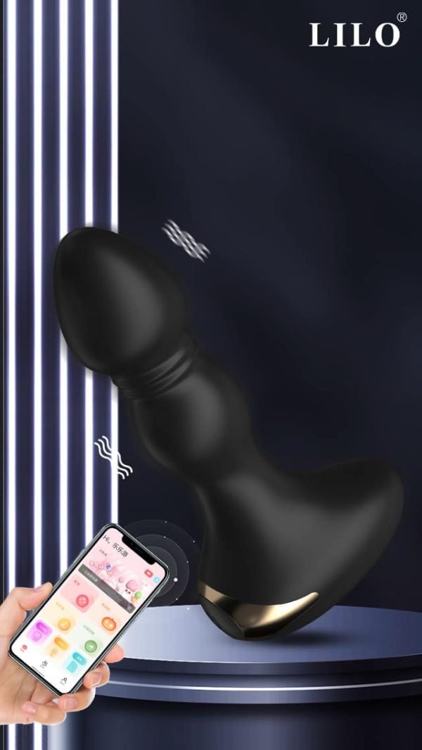 Plug anal por aplicativo pelo smartphone Recarregável com 10 modos de vibração - Image 6