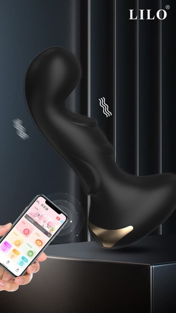 Plug anal Recarregável com 10 modos de vibração,possui controle remote com APP, pelo smartphone - Image 5