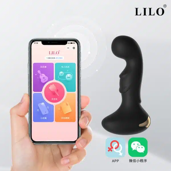 Plug anal Recarregável com 10 modos de vibração,possui controle remote com APP, pelo smartphone - Image 3