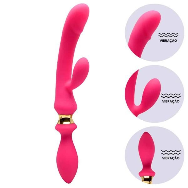 Serendipity Vibrador Dupla Penetração I-Moon - Pink - Image 2