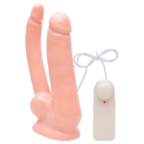 Pênis Duplo com Vibrador e Ventosa Baile Sensual Love - Image 2