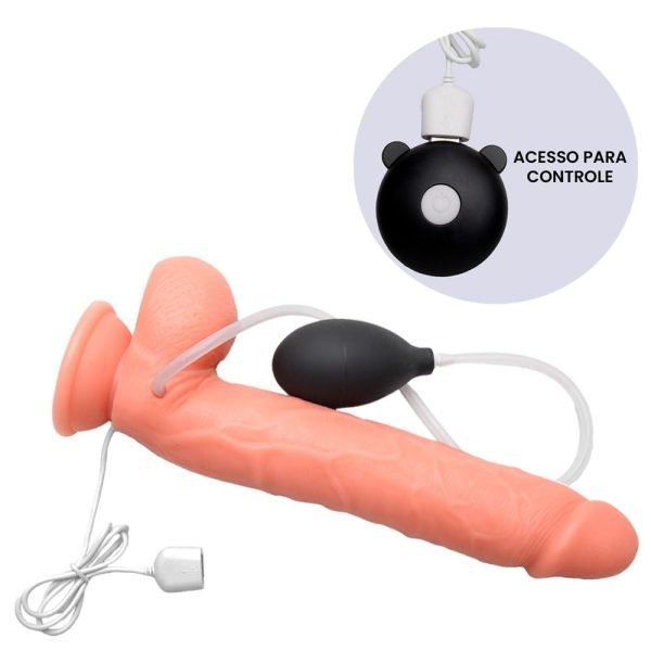 Pênis com Vibrador Ejaculador 26 X 4,5 cm - Image 6