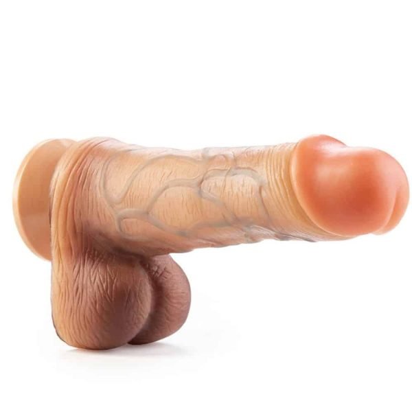 Pênis Real Dick Ultra Realístico Com Escroto e Ventosa 18 X 4,4 cm - Image 7