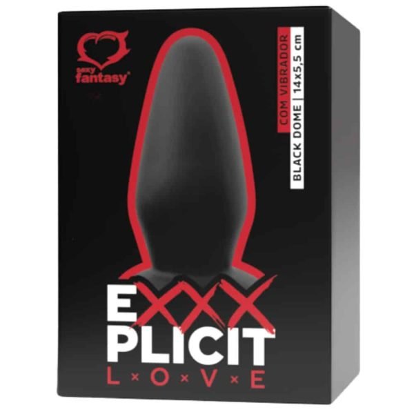 Estimulador Exxxplicit Love Black Dome com Vibro - 14x5,5cm - Image 3