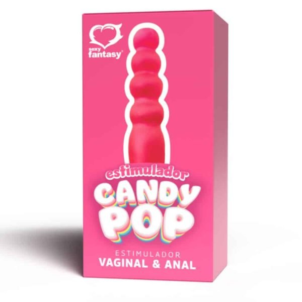 Estimulador Candy Pop Maciço Rosa - 14x2,8cm - Image 3