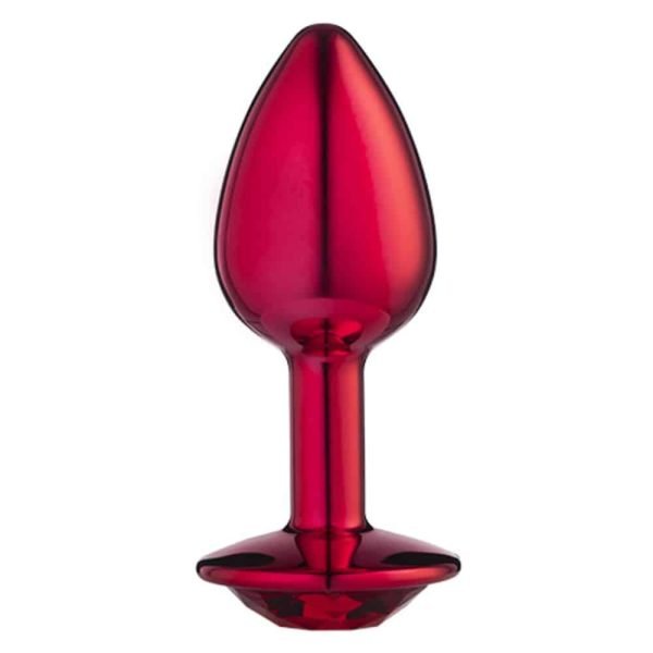 Lite Plug anal Vermelho Pequeno com Pedra Vermelha - Image 2