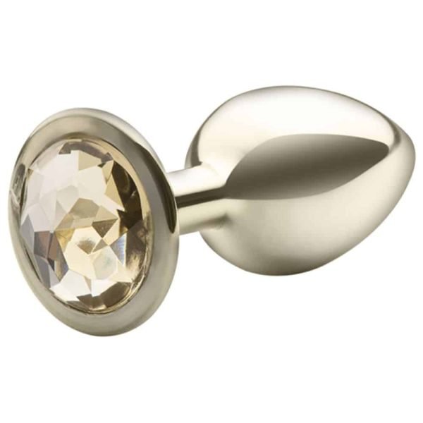 Lite Plug anal Dourado Pequeno com Pedra Dourada - Image 3