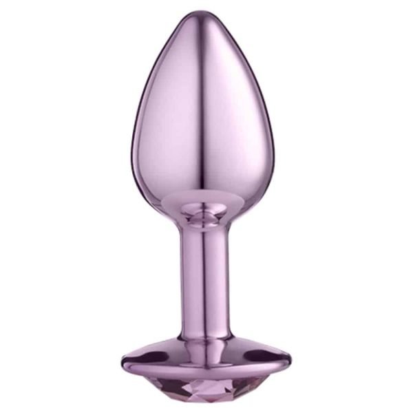 Lite Plug anal Rosa Pequeno com Pedra Rosa - Image 2