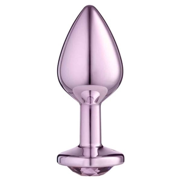 Lite Plug anal Rosa Médio com Pedra Rosa - Image 2