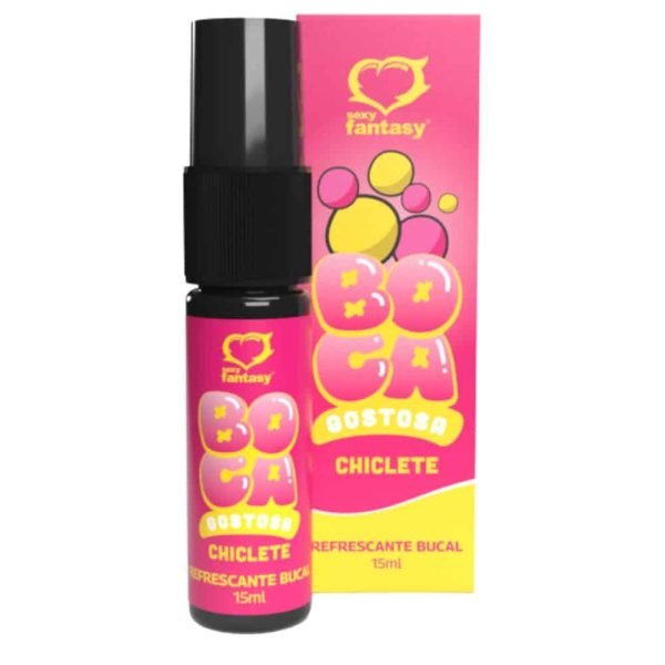 Spray do Beijo Refrescante Bucal Boca Gostosa Sabor Chiclete