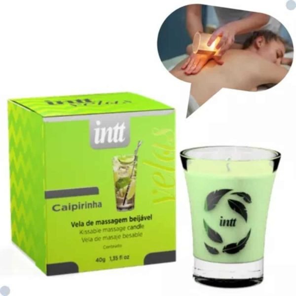 Vela para massagem beijável | sabor: Caipirinha - intt - Image 7