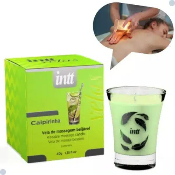 Vela para massagem beijável | sabor: Caipirinha - intt - Image 7