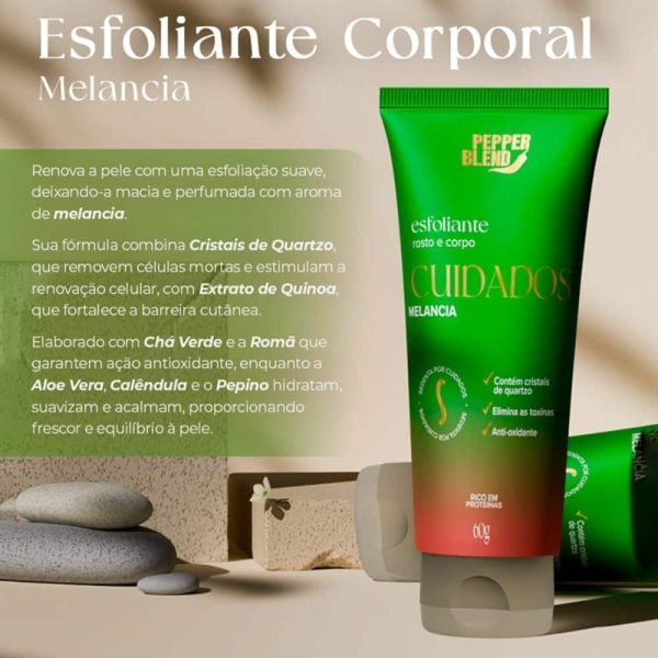 Esfoliante Rosto e Corpo com Aroma de Melancia - Pepper Blend Sedenta por Cuidados | 60g - Image 2