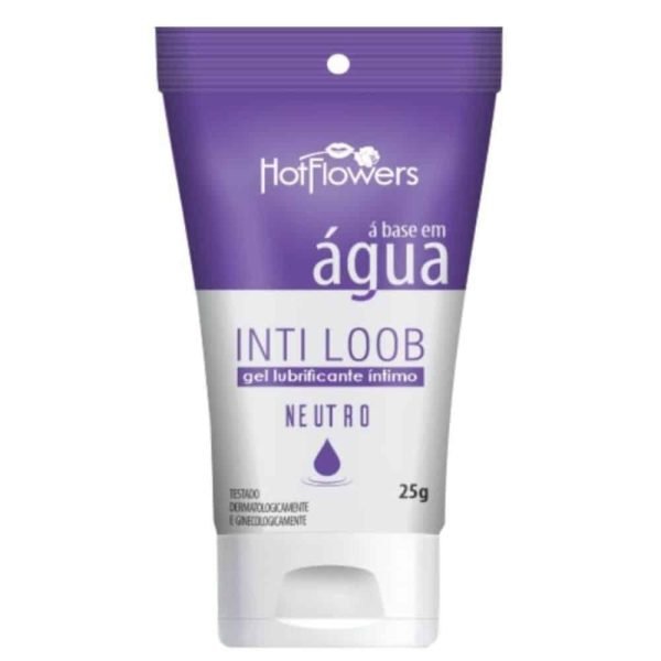 Inti Loob Lubrificante Bisnaga Lilás 25G Hot Flowers