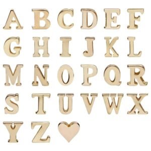 Letras em metal para a calcinha personalizável
