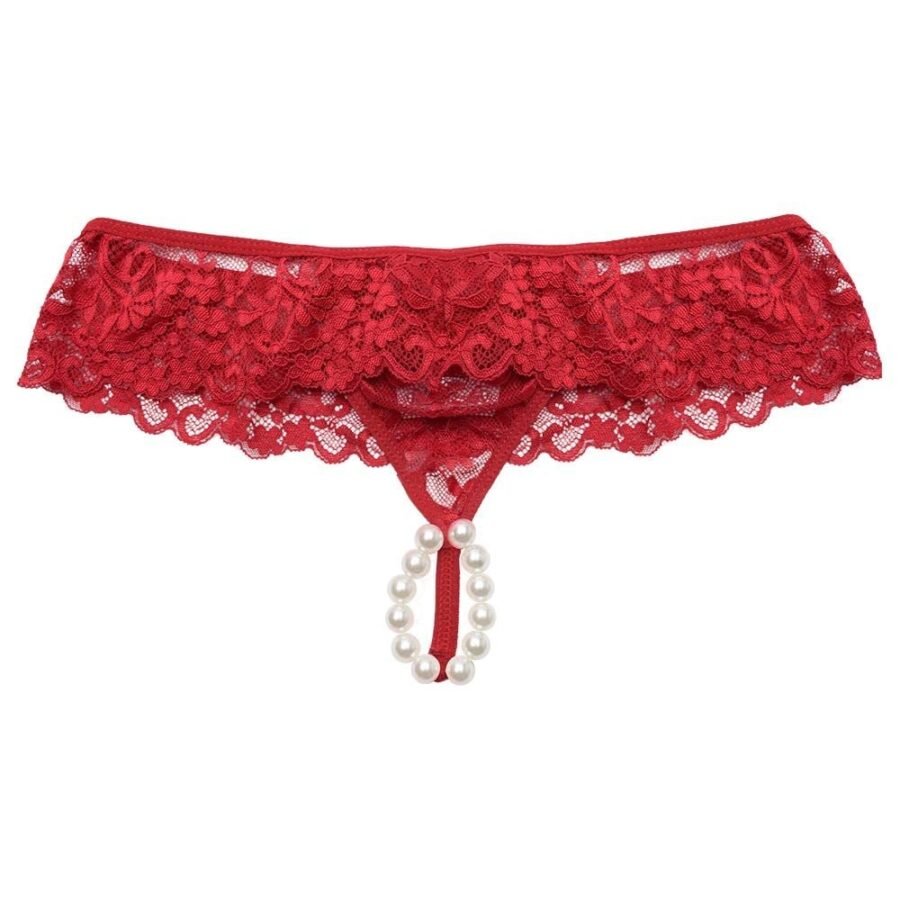 Fio Dental Tailandesa Vermelho com Algema Pérolas - Imagem 4