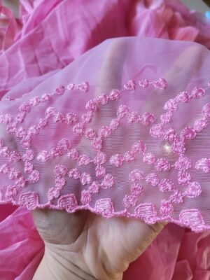 Alternative view of Robe rosa coraçãozinho em tule dois amores
