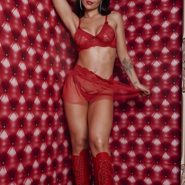 Conjunto vermelho bloom 3 peças