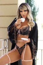 Lingerie sexy meia taça boneca