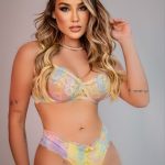 Conjunto Meia taça Arco íris - lingerie segredo lacrado