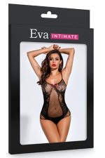 Body em malha arrastão com alça fina - Eva intimate tamanho único - Imagem 3