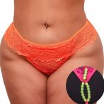 Calcinha Plus Size Laranja Neon Tailandesa Master