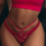 Calcinha avulsa Pink de renda e tule - Garota veneno