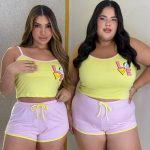 Baby dool reto vies amarelo love