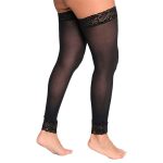 Meia preta Legging Com Renda Perrutextil